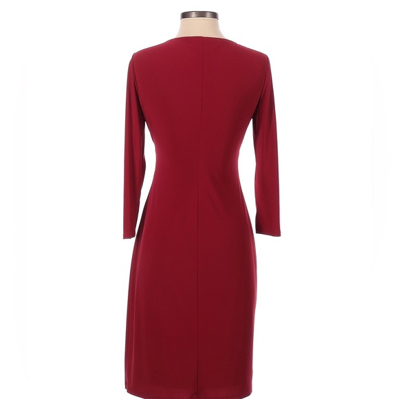 👠Red Midi Dress LRL US 12P - Picture 3 of 14